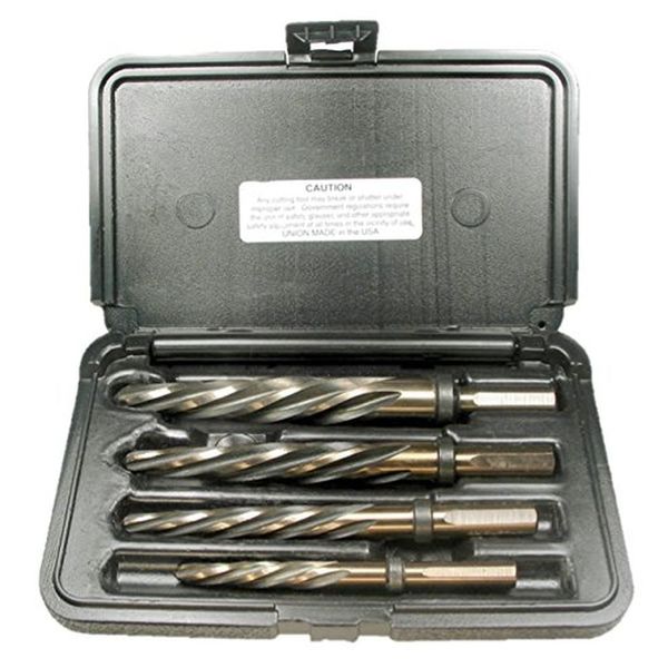 Viking Norseman Drill Special Tungsten Standard Flute Car Reamers Drill Bit Set (4-Piece) 12270